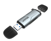 UNITEK Czytnik kart SD/microSD USB-A 5Gbps/USB-C R1010A - 1201969 - zdjęcie 1